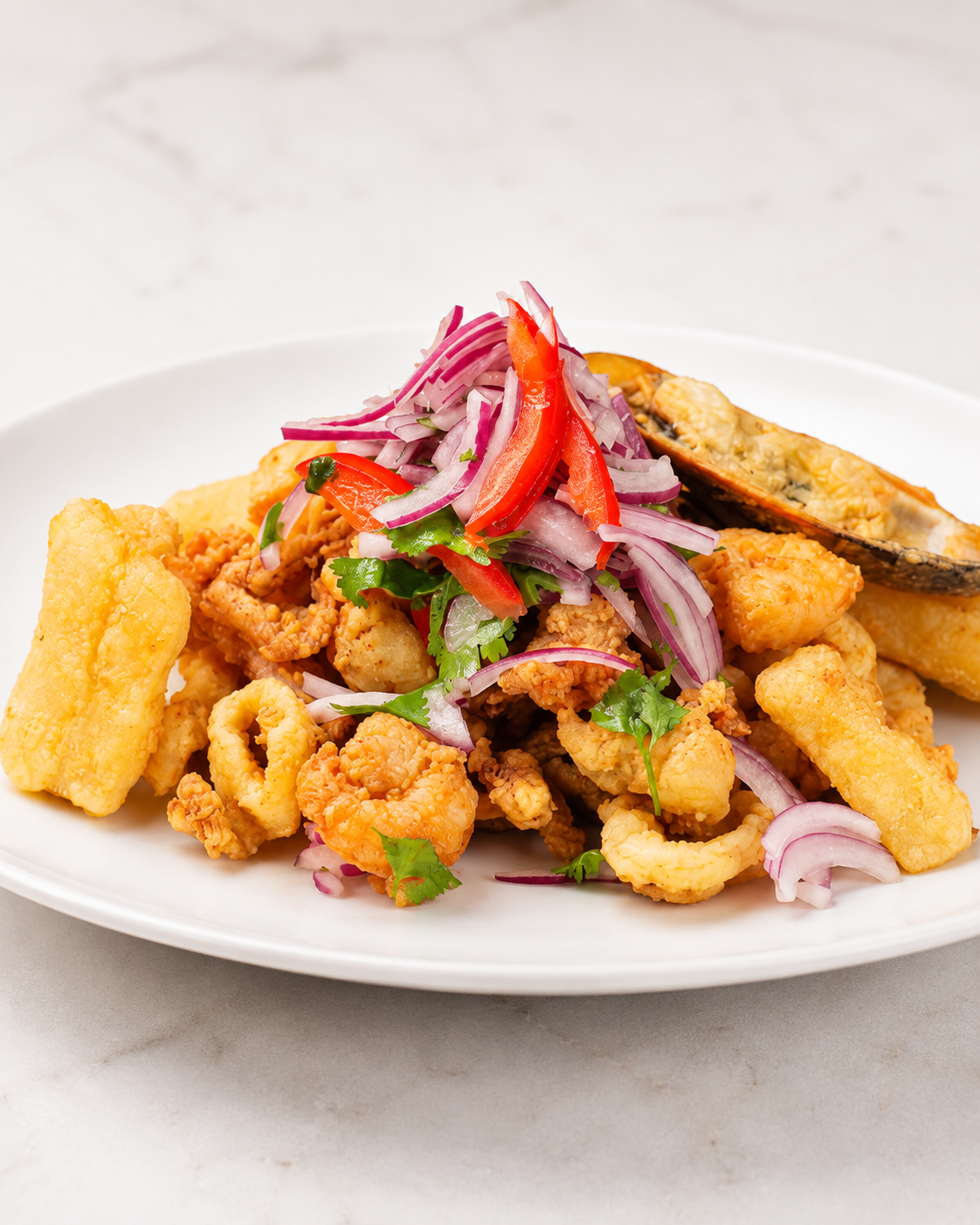 Ceviche 595 jalea mixta appetizer